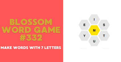 Blossom Word Game 332