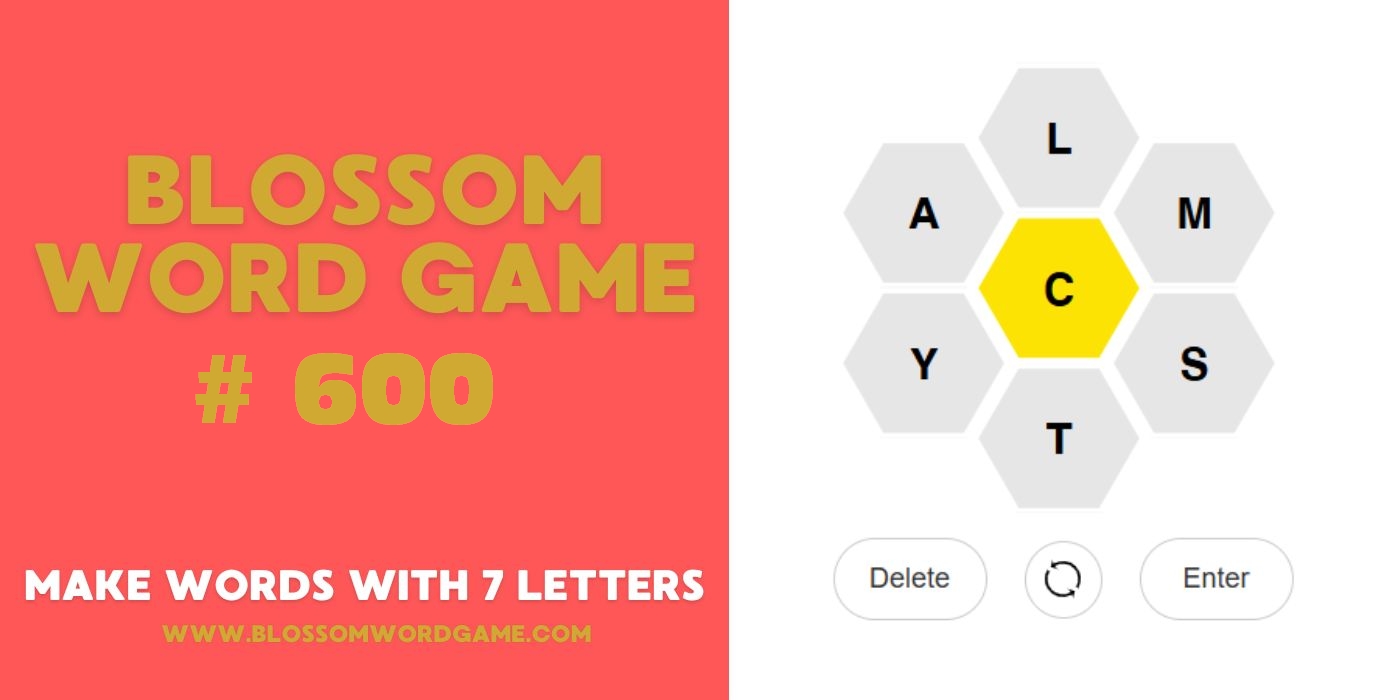 Blossom Word Game 600