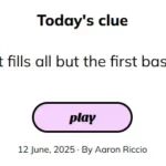 Minute Cryptic June 12