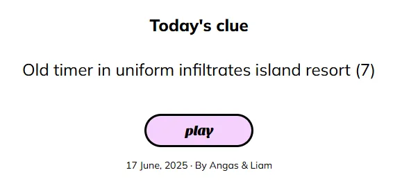 Minute Cryptic June 17