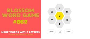 Blossom Word Game 862