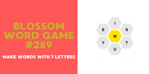 Blossom Word Game 289