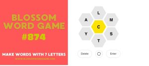 Blossom Word Game 874